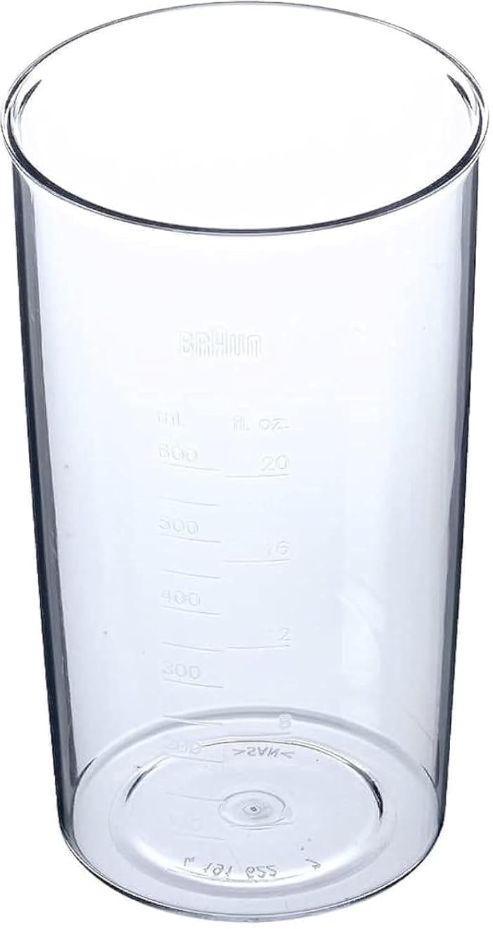 Braun Spare Parts - Braun Measuring Cup for MultiQuick Hand blender 600 ml BPA-free Plastic Beaker, Non-Retail Packaging